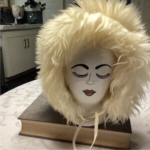 Italian Tuscan Fluffy Fur Elegant Hat-  so cute!! 🥰